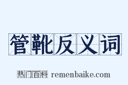 管靴反义词是什么意思的图片